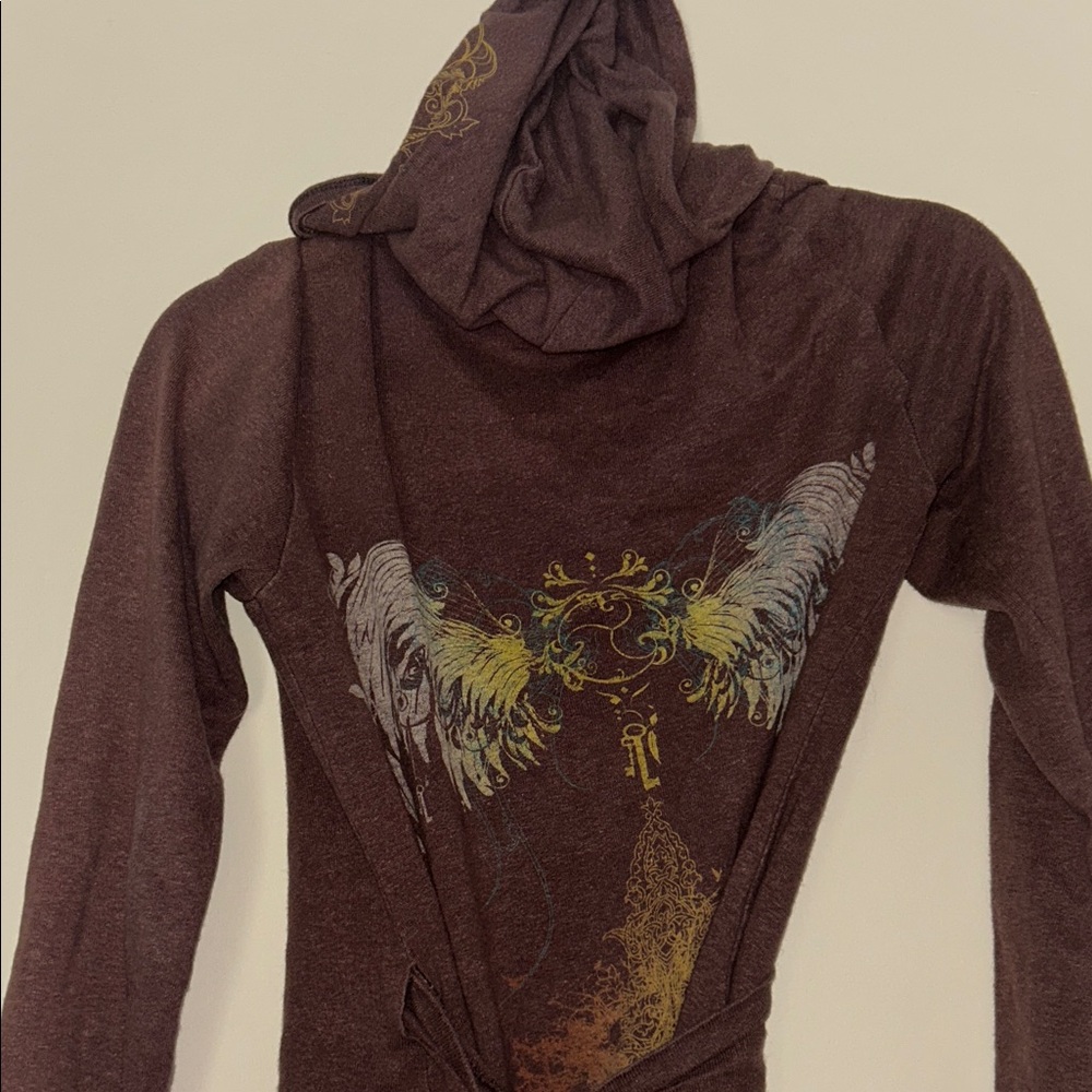 Maha Devi angel wing design natural fibre organic cotton hemp wrap top